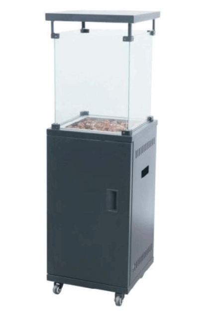 Ke grill ke52901/g stufa denise per esterni colore grigio antracite a gas bombola traportabile